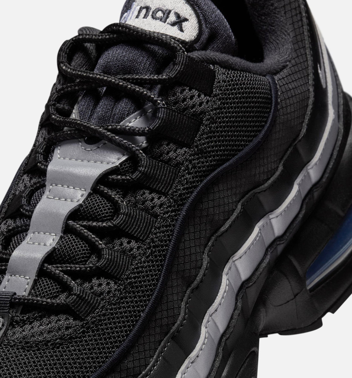 Air Max 95 Big Bubble OG Reflective Accents Men's – Black/White/Metallic Silver