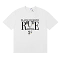 Rhude T-shirt Micro Label Letter Skull Print Short Sleeve T-shirt