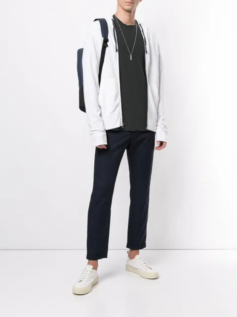 James Perse plain zipped hoodie
