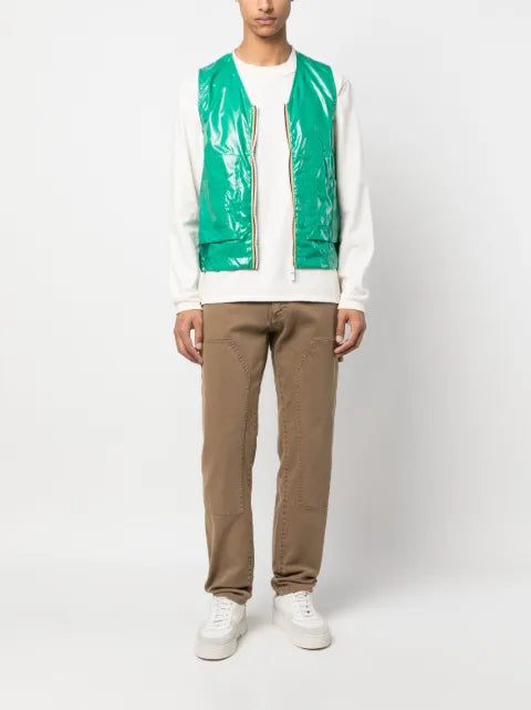 K-Way patent zip-up gilet