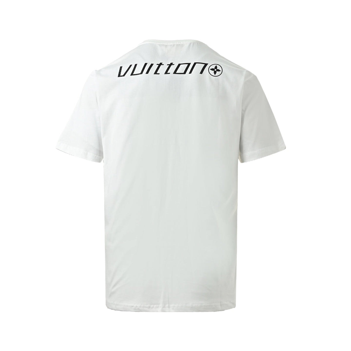 Carbon fiber logo print short-sleeved shirt