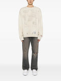 Maison MIHARA YASUHIRO sketch-print distressed jumper