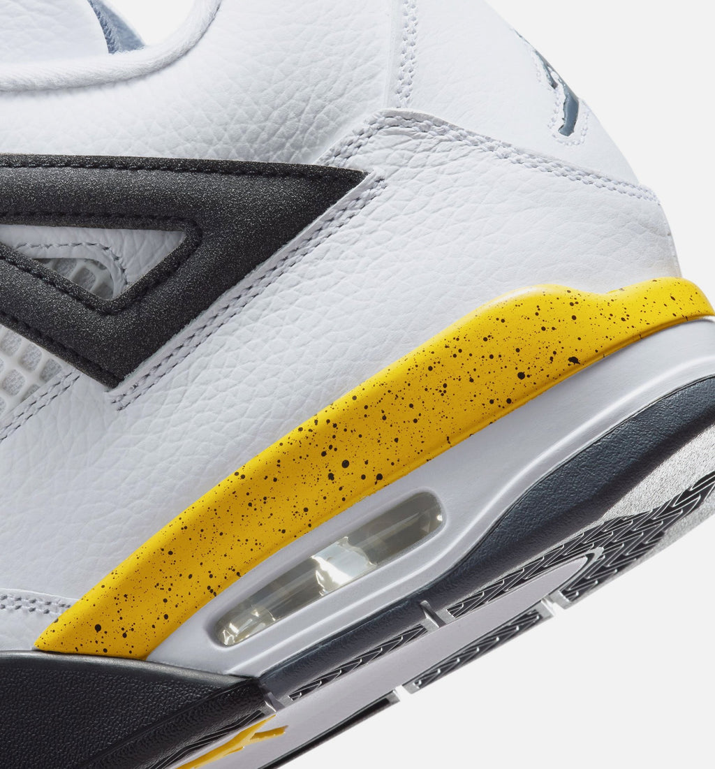 Air Jordan 4 Retro Rare Air Tour Yellow Men's – White/Dark Blue Grey/Black/Tour Yellow