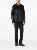 Billionaire leather bomber jacket