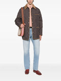 Valentino Garavani corduroy-collar overshirt