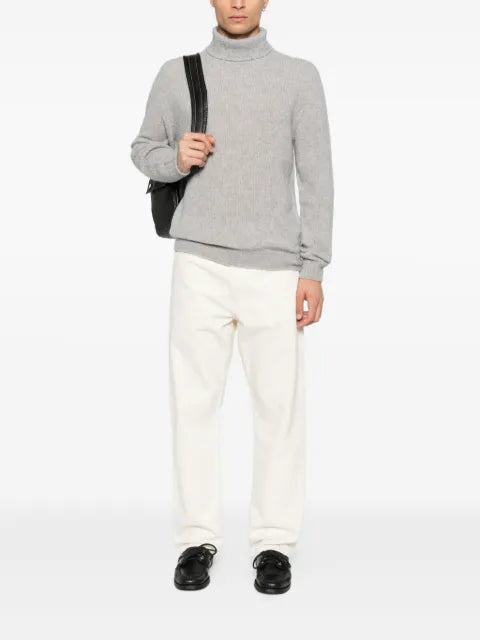 SCAGLIONE turtleneck ribbed sweater