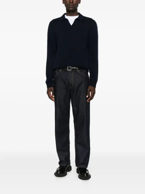 Soft Goat cashmere polo sweater