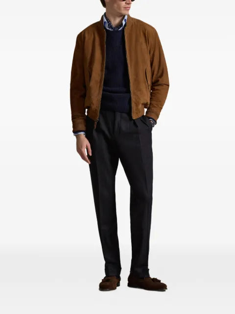 Polo Ralph Lauren zipped suede jacket