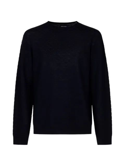 Giorgio Armani diamond-knit sweater