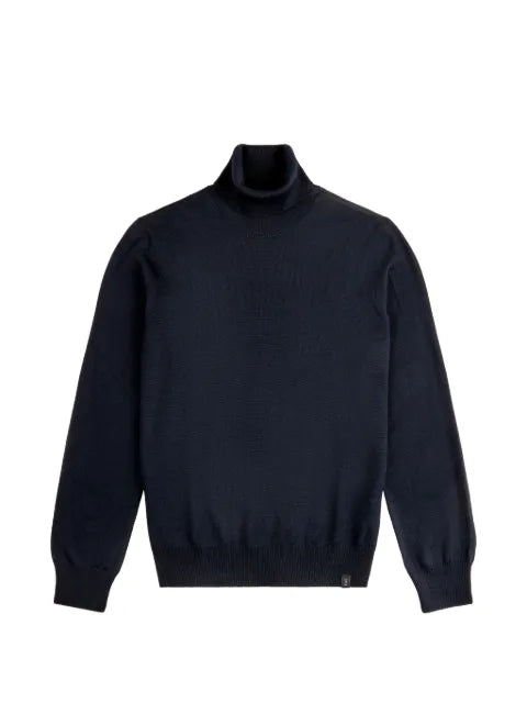 Fay roll-neck ribbed-trim sweater