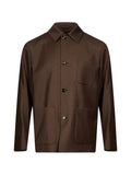 Lardini patch-pocket shirt jacket