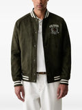 GUESS USA logo-embroidered bomber jacket