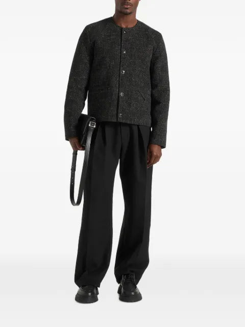 Manière De Voir Melvin textured jacket in black