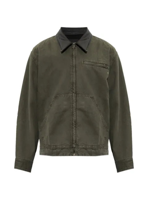 rag & bone leather-collar jacket