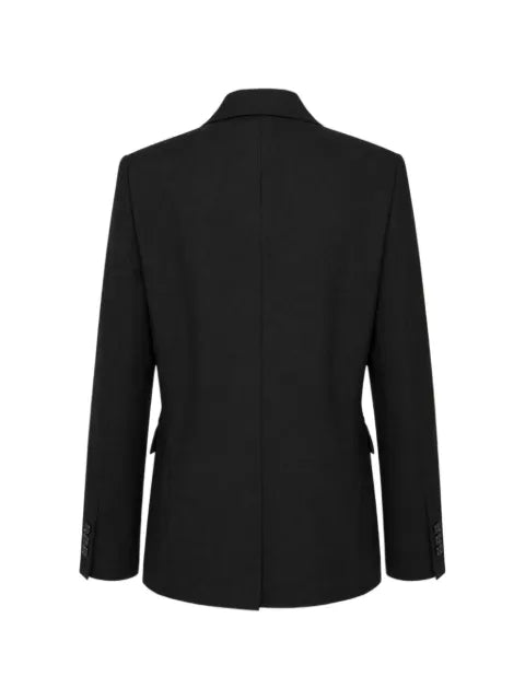 Black Comme Des Garçons Tropical Peter Pan collar blazer