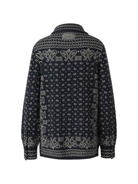 Guest In Residence paisley-print cashmere shirt