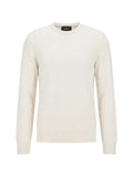 BOSS silk sweater with jacquard pattern