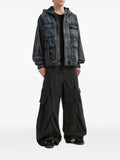 izzue hooded denim jacket