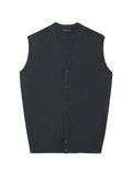 Brooks Brothers button-front V-neck cardigan vest