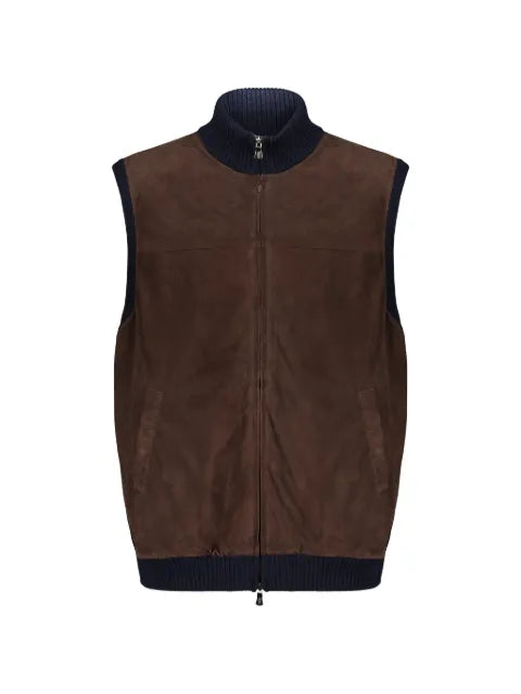 Fedeli panelled zip-up gilet