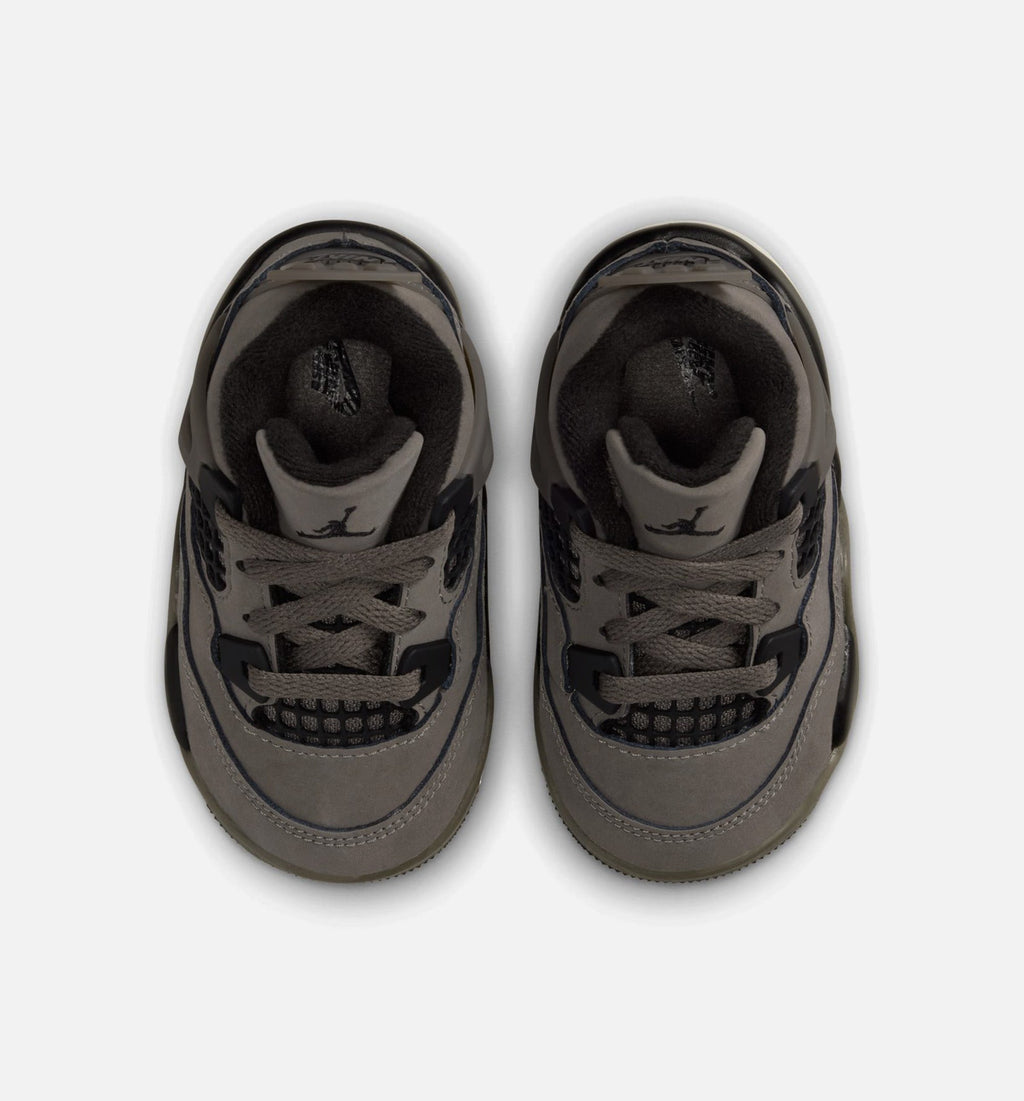 Air Jordan 4 Retro Cave Stone and Black Infant/Toddler – Cave Stone/Black/Moon Particle