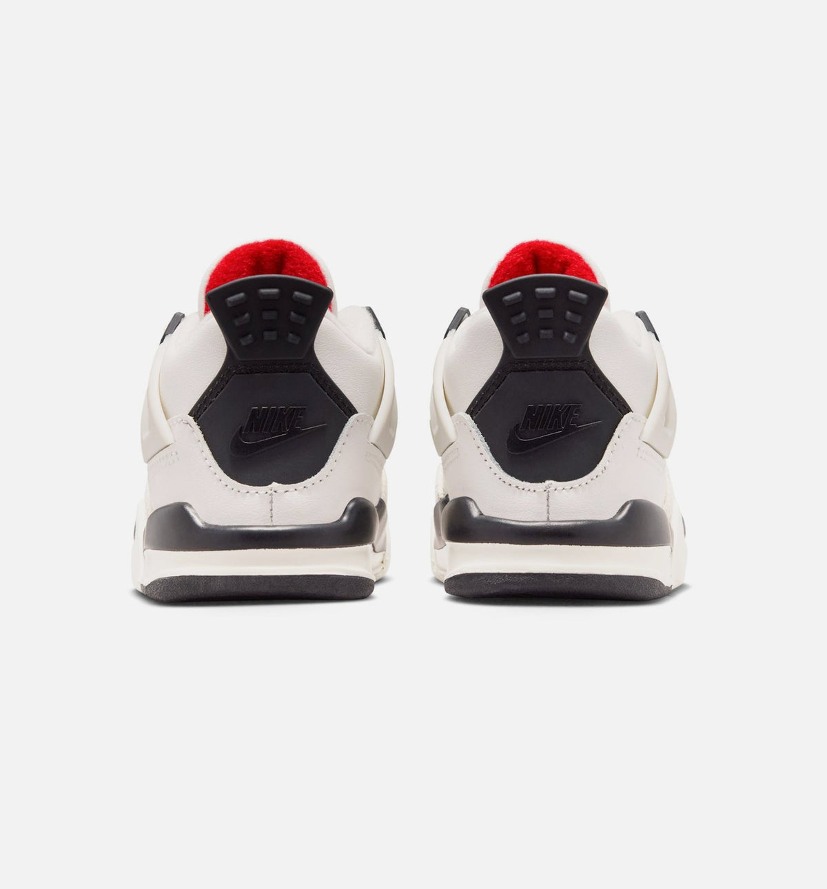 Air Jordan 4 Retro Flight Club Infant & Toddler Shoes - Sail/Black/University Red