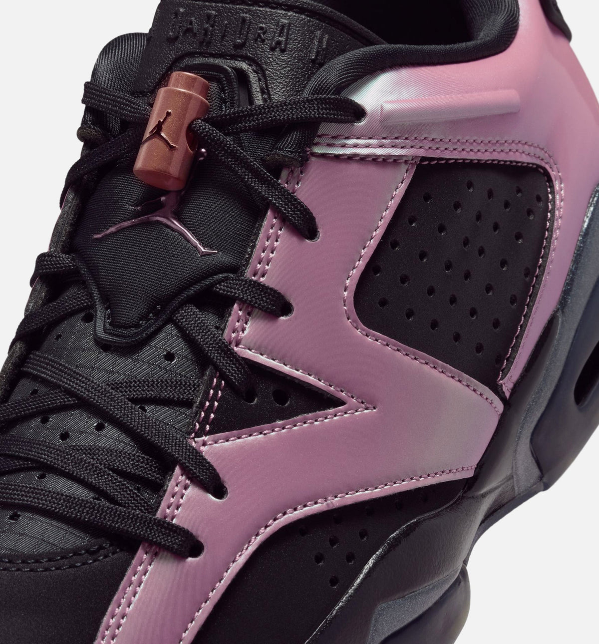 Air Jordan 6 Retro Low Metamorphosis Women's Sneakers - Black/Black/Desert Berry