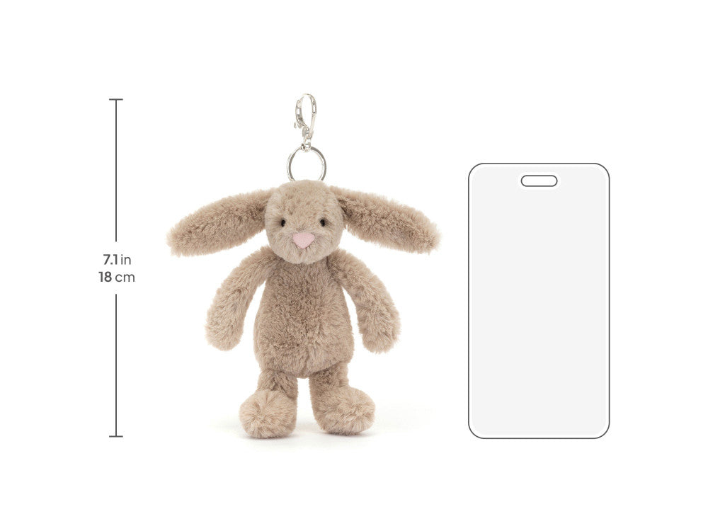 Bashful Beige Bunny Bag Charm