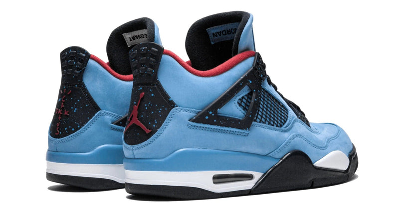 Travis Scott x Air Jordan 4 Retro 'Cactus Jack' – Purple Suede & Sail Cactus Jack AJ4 Collab with Rope Laces & Backwards Branding