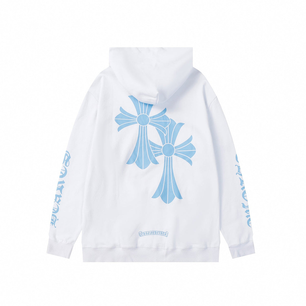 Chrome Hearts Multi‑Cross Sanskrit Graphic Oversized Hoodie Streetwear