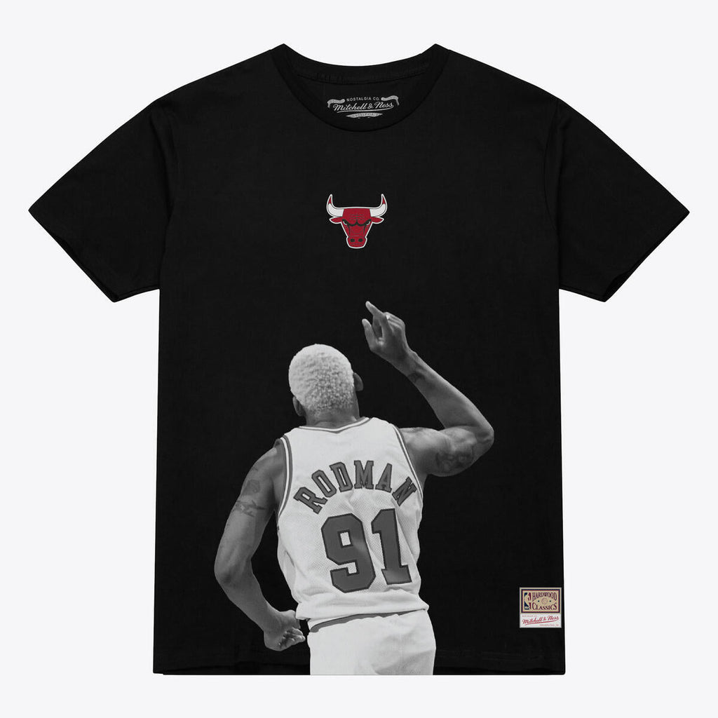 M&N NBA Chicago Bulls Dennis Rodman Player Short Sleeve Tee