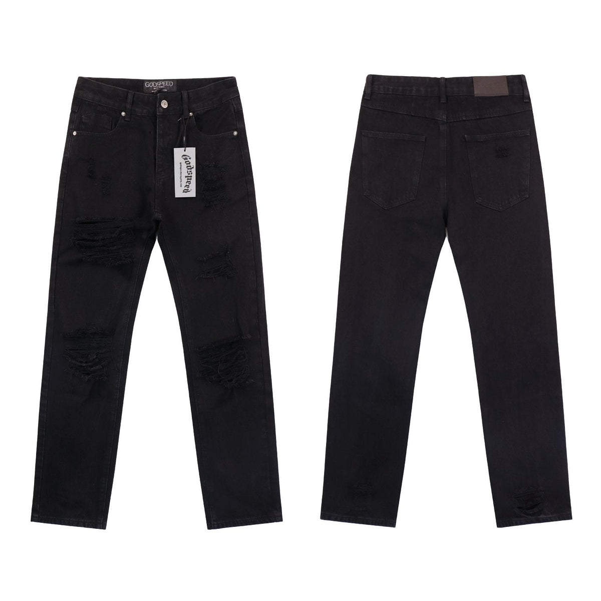 Godspeed Distressed Washed Denim Jeans