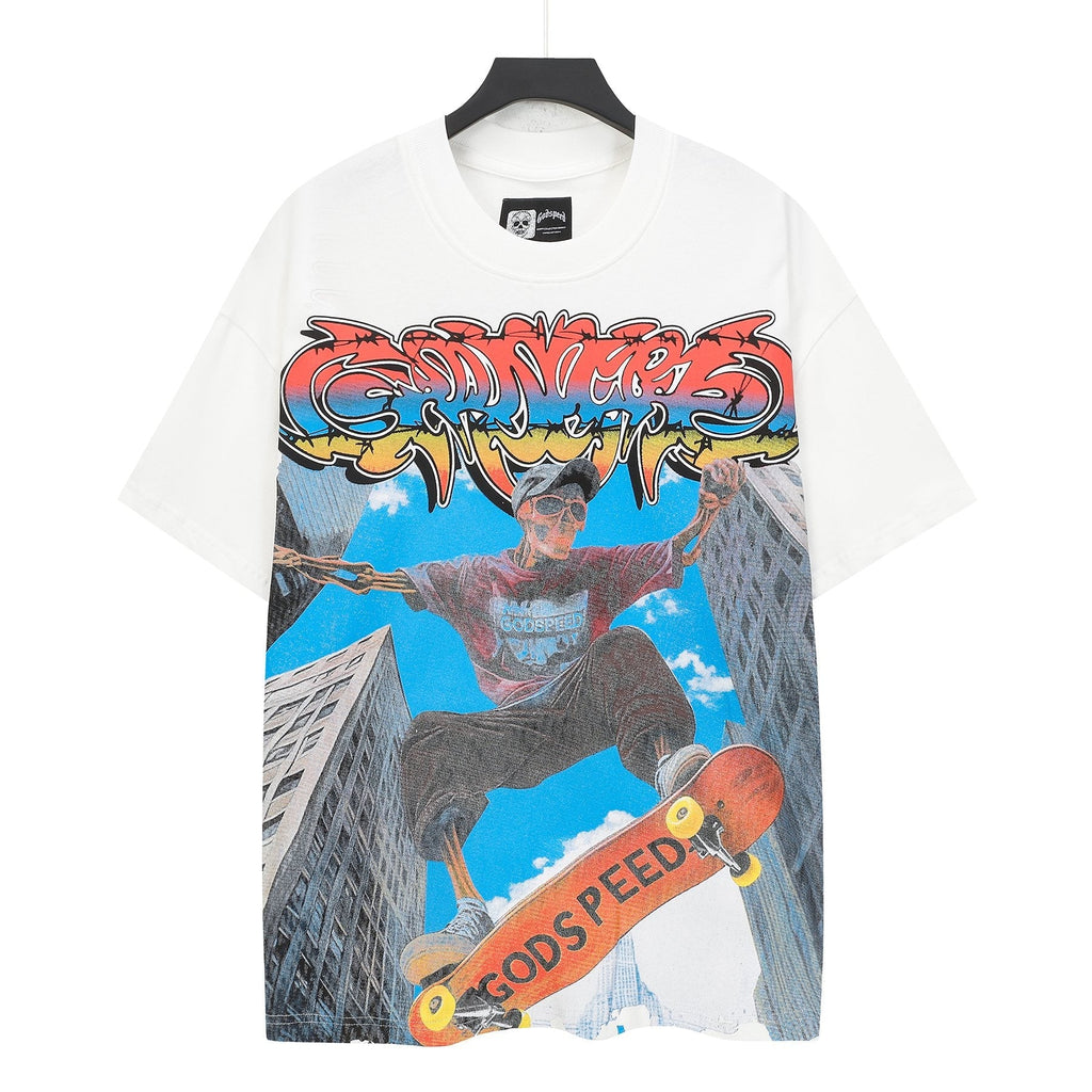 Godspeed Skateboard Graphic T-Shirt