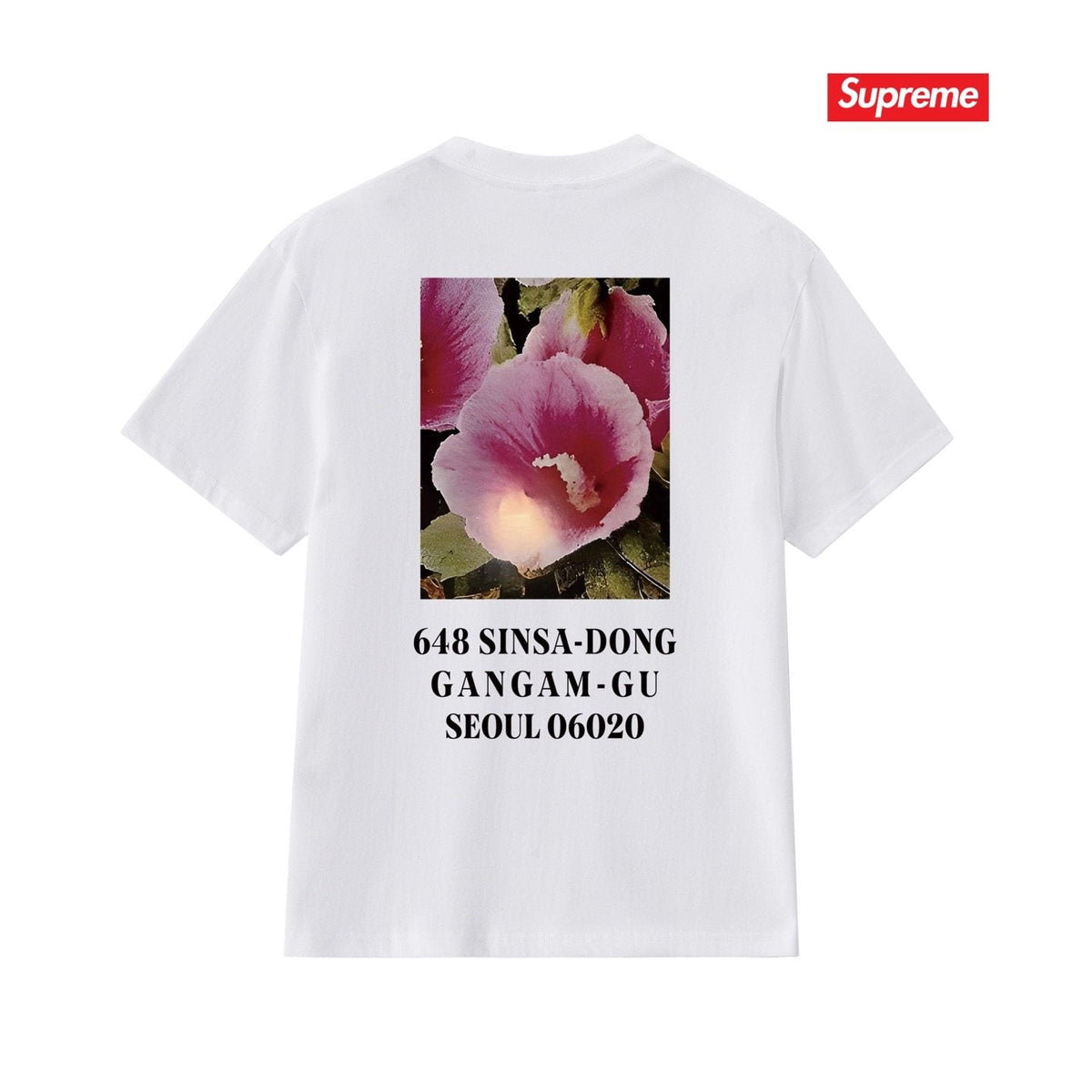 Supreme Flower Address Graphic T-Shirt
