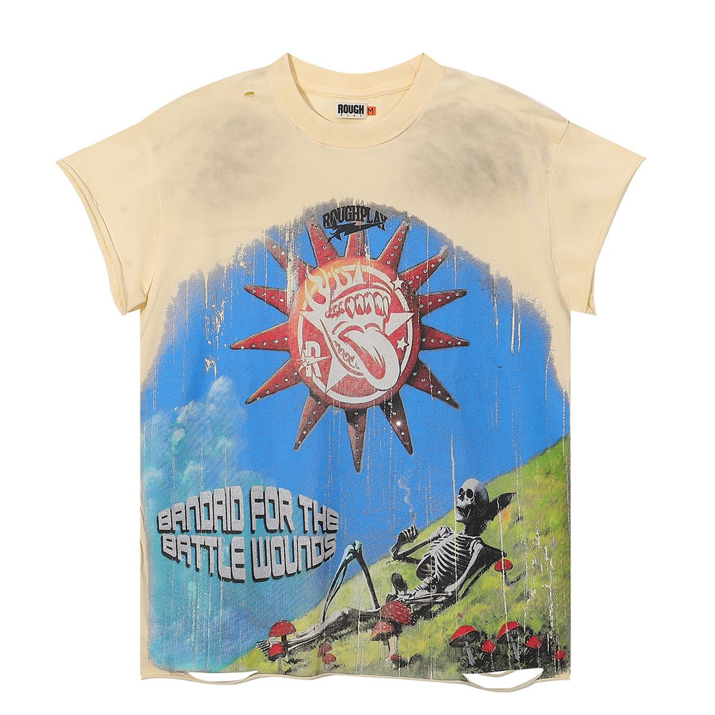 Rough Play Sunkiss Battle Graphic Sleeveless T-Shirt
