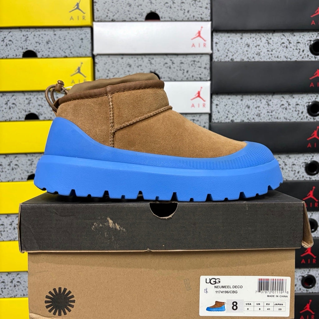 UGG Neumeel Deco Boot – Unisex Suede Ankle Boot with Lug Sole in Chestnut