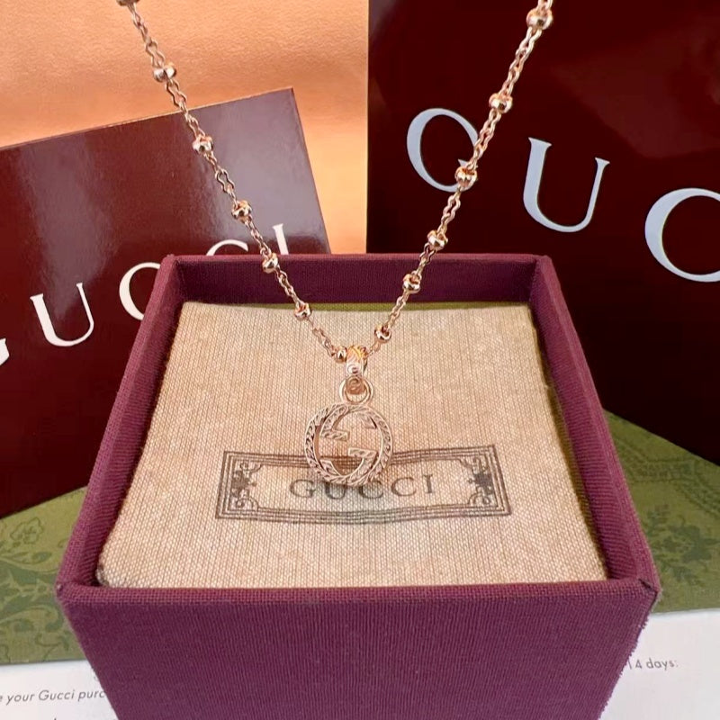 Gucci Patterned Figure 8 Necklace