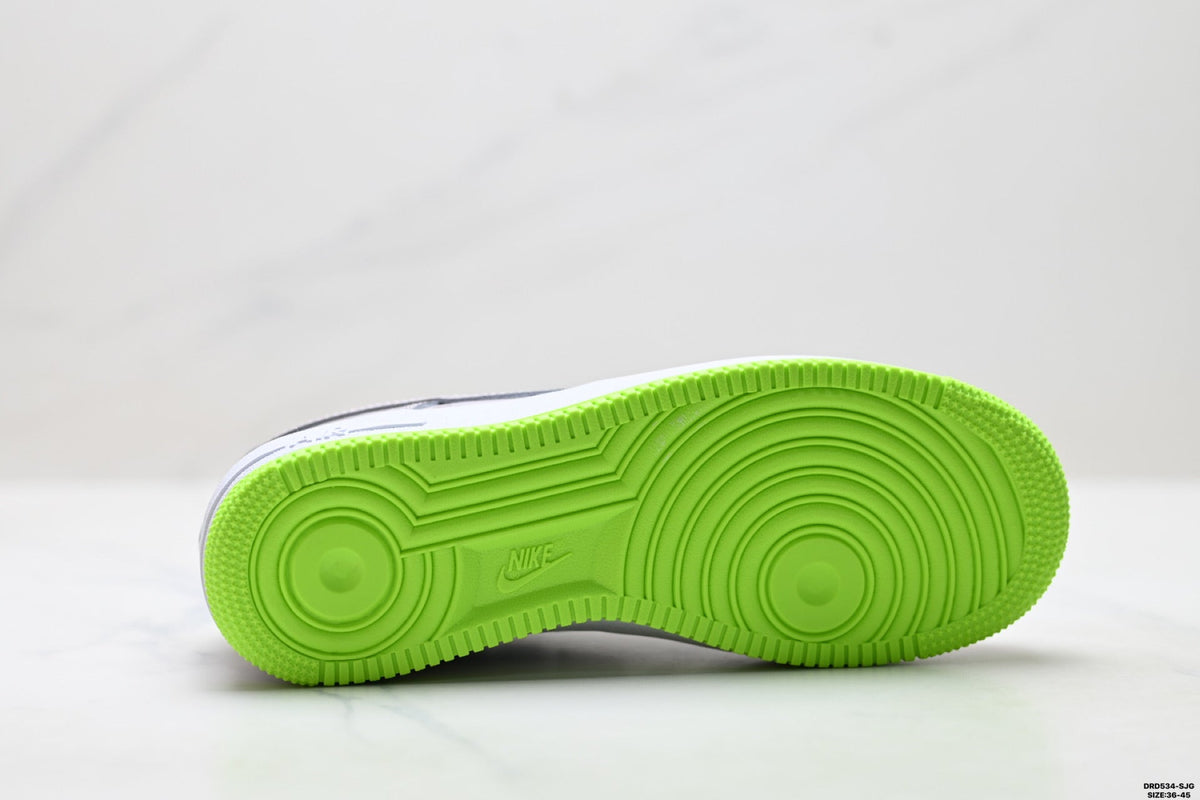 Nike Air Force 1 Low Gray Volt Unisex Sneakers Style 15