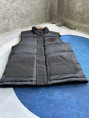 Canada Goose Puffer Vest in Black with Stand Collar
