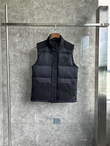Canada Goose Puffer Vest in Black with Stand Collar