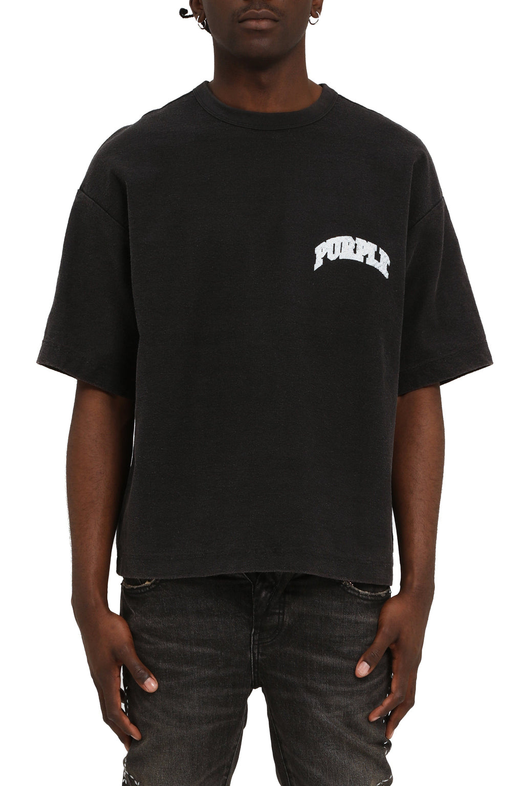 Purple Brand Heavyweight Textured Jersey Tee