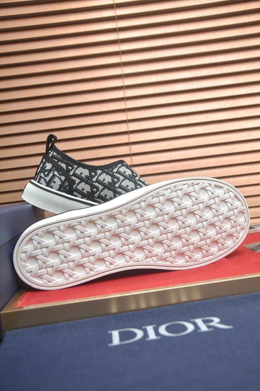 Dior Patterned Slip-On Sneakers
