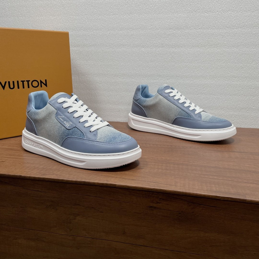 Louis Vuitton Textured Low-Top Sneakers