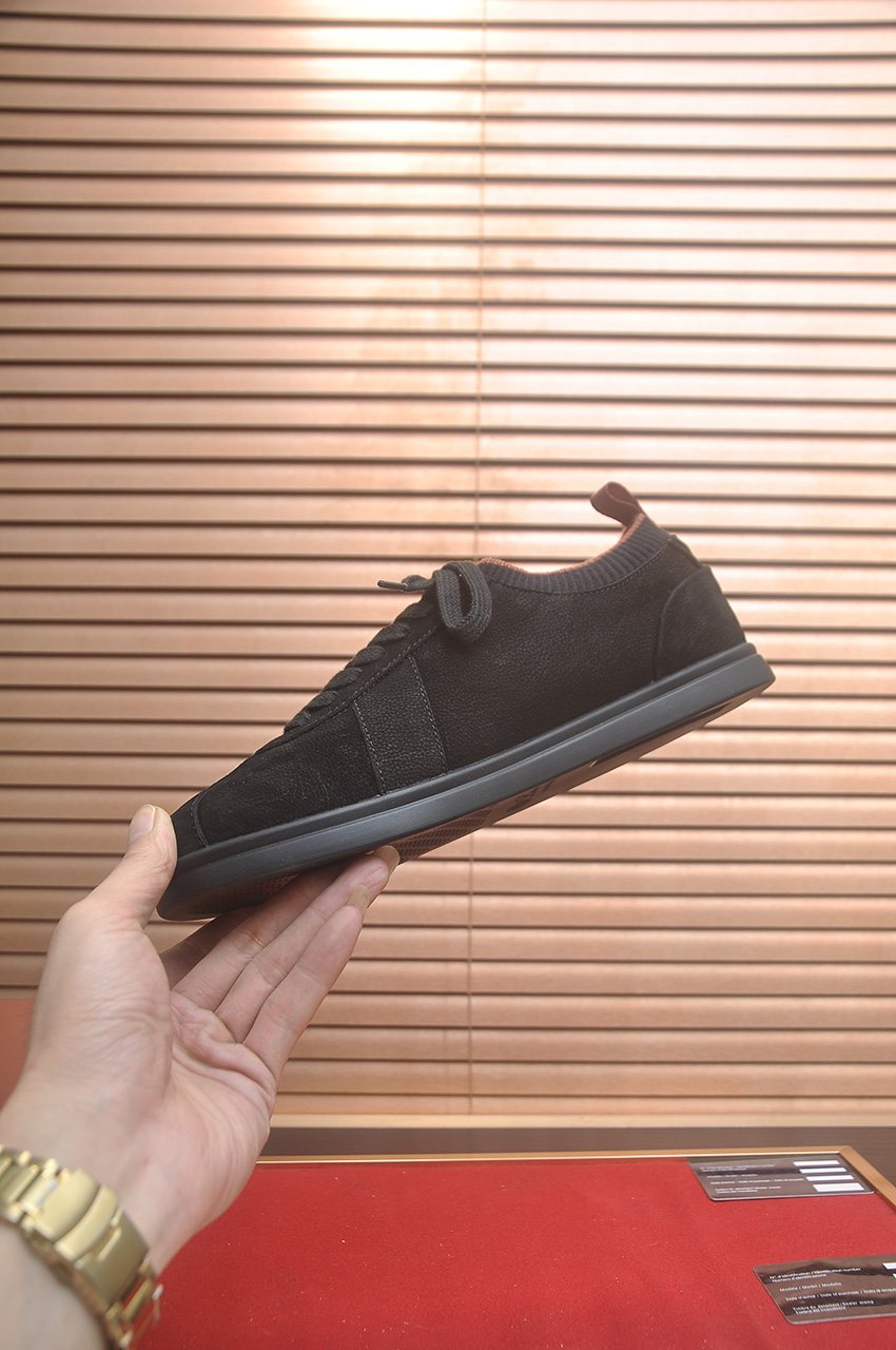 Loro Piana Low-Top Lace-Up Sneakers - Low-Profile Rubber Sole