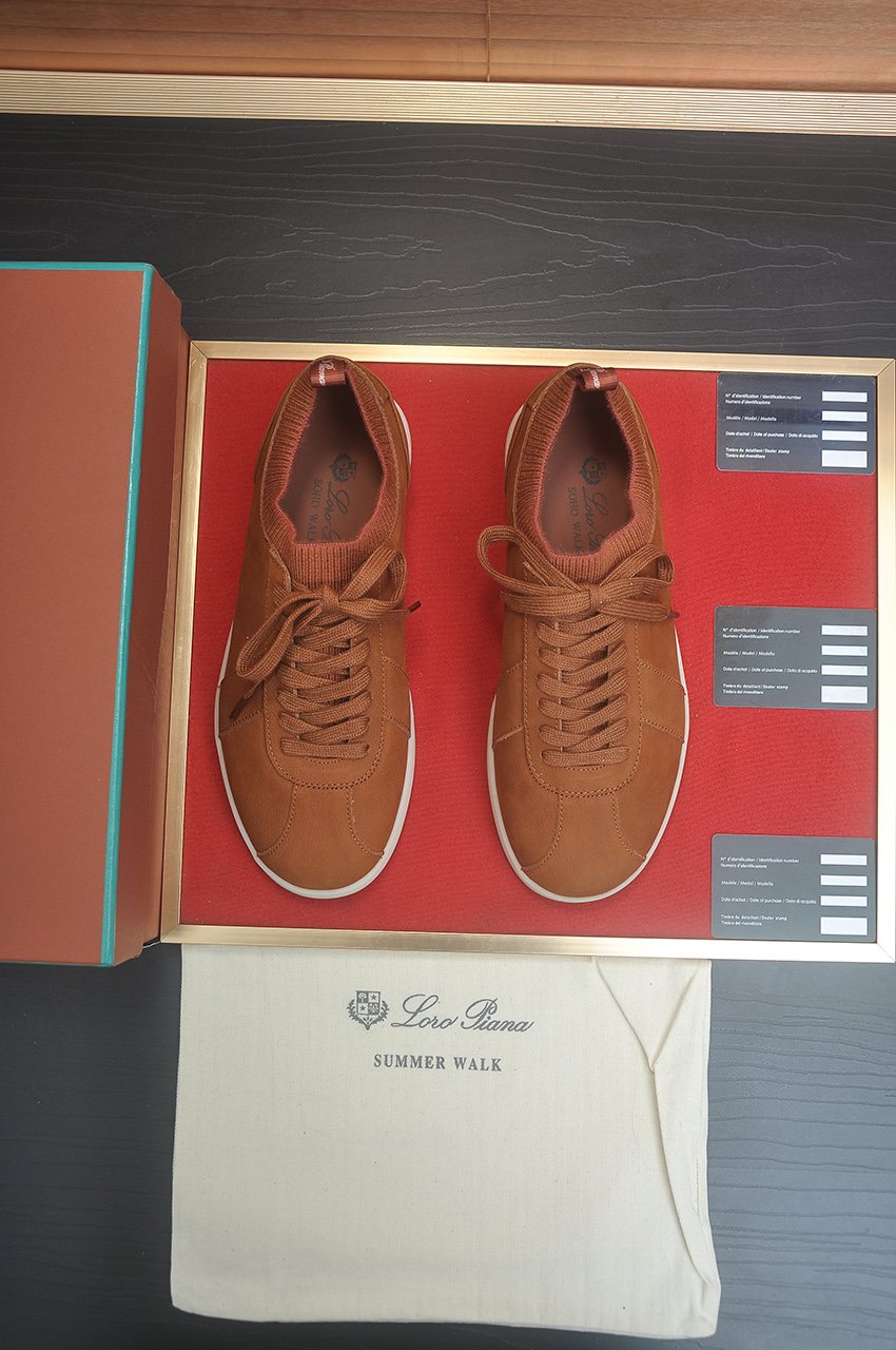 Loro Piana Low-Top Lace-Up Sneakers - Low-Profile Rubber Sole