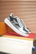 Louis Vuitton Men's Metallic Panel Low-Top Sneakers