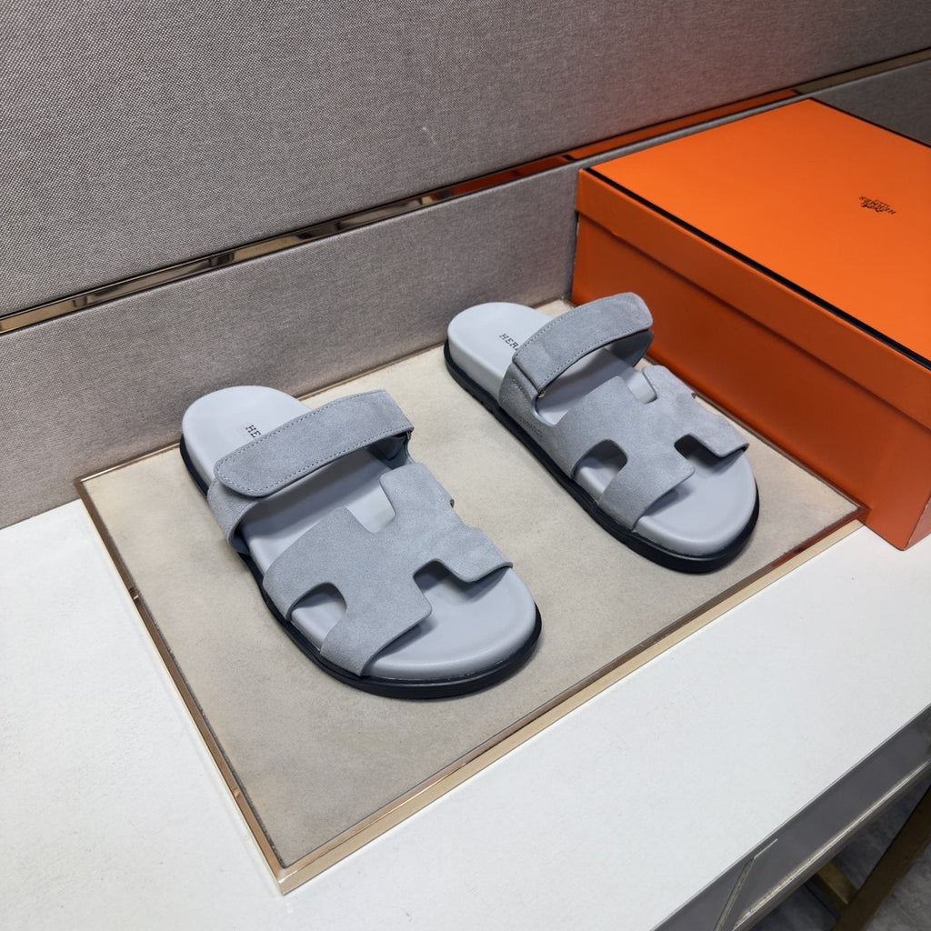 Hermès Cutout Slide Sandals