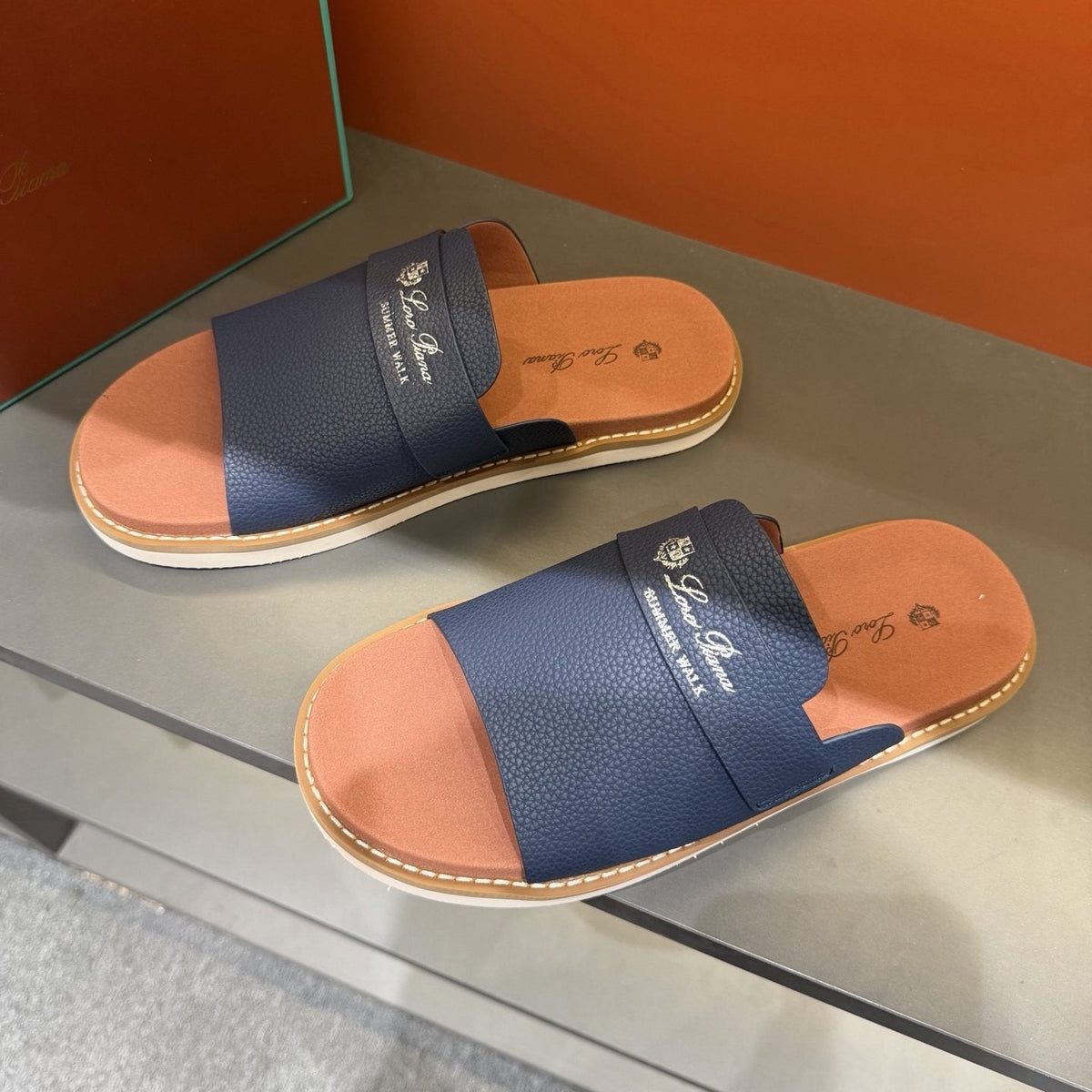Loro Piana Men's Summer Walk Slide Sandals
