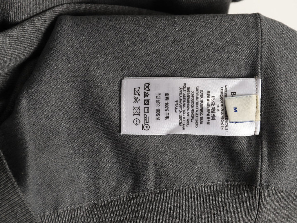 Burberry Equestrian Knight Short-Sleeve Knit Top - Gray
