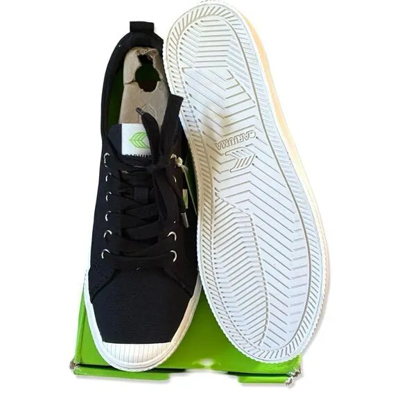 Cariuma OCA low black sneakers tennis everyday women’s 10.5 men’s 9 NIB